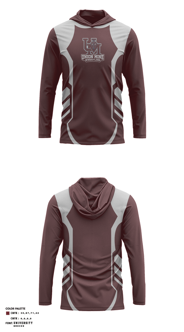 Hoodie, Union Mine High School Wrestling, Wrestling, Teamtime, Team time, sublimation, custom sports apparel, team uniforms, spirit wear, spiritwear, sports uniforms, custom shirts, team store, custom team store, fundraiser sports, apparel fundraiser