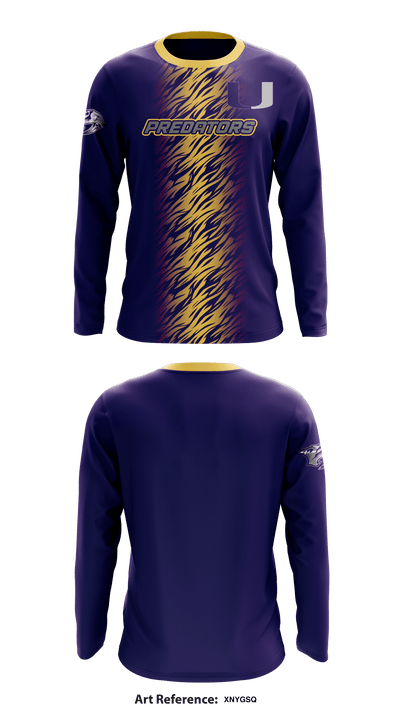 San Antonio Predators 16651278 Long Sleeve Performance Shirt - 6