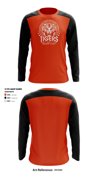 Long Sleeve Performance Shirt, Ogden Tigers, Cross Country, Teamtime, Team time, sublimation, custom sports apparel, team uniforms, spirit wear, spiritwear, sports uniforms, custom shirts, team store, custom team store, fundraiser sports, apparel fundraiser