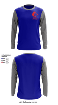 Chisholm Wolf Pack Wrestling Club 24490312 Long Sleeve Performance Shirt - 1