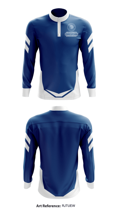 Cornerstone Christian Academy Golf 43796731 Quarter Zip Jacket - 1