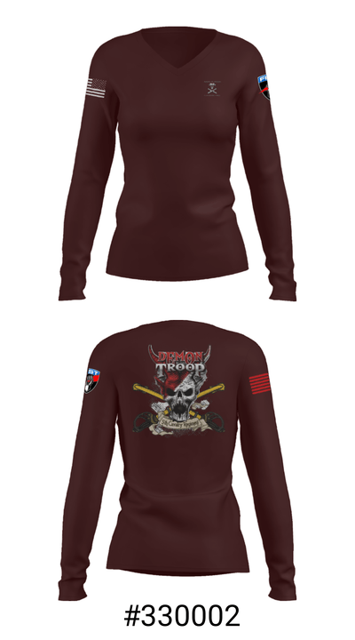 Pirate FIST 40873252 Women's Long Sleeve V-neck Shirt - 37