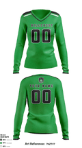 Hillcrest High School Volleyball 19786680 Women's Long Sleeve V-neck Shirt - 2