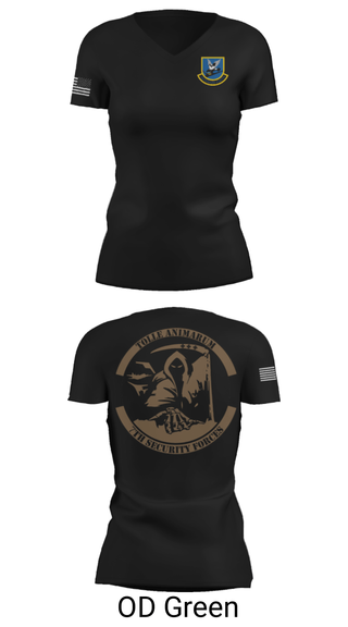 Women's Short Sleeve Vneck Shirt, , Air Force, Teamtime, Team time, sublimation, custom sports apparel, team uniforms, spirit wear, spiritwear, sports uniforms, custom shirts, team store, custom team store, fundraiser sports, apparel fundraiser