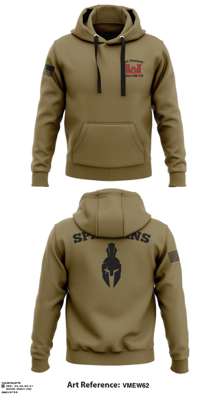 Hoodie, , Army, Teamtime, Team time, sublimation, custom sports apparel, team uniforms, spirit wear, spiritwear, sports uniforms, custom shirts, team store, custom team store, fundraiser sports, apparel fundraiser