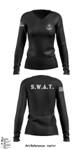 Commerce City/ Brighton SWAT 47851802 Women's Long Sleeve V-neck Shirt - 2