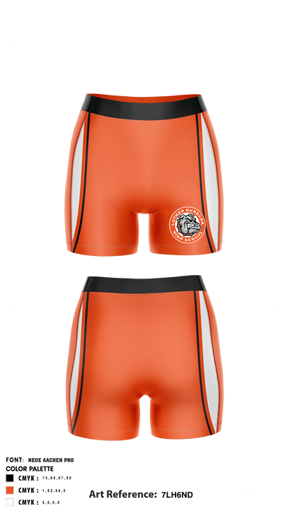 Luther Burbank High School Volleyball 37547294 Women's Compression Shorts - 2