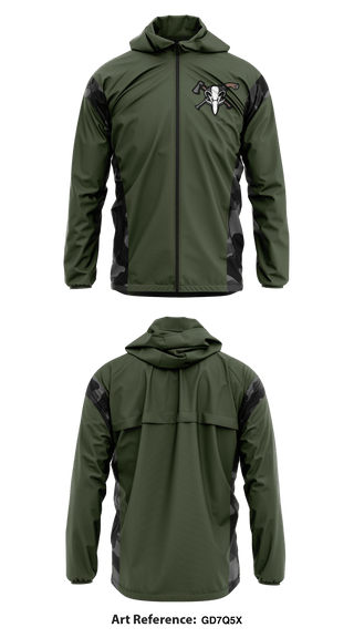 Windbreaker, BushRats, Army, Teamtime, Team time, sublimation, custom sports apparel, team uniforms, spirit wear, spiritwear, sports uniforms, custom shirts, team store, custom team store, fundraiser sports, apparel fundraiser