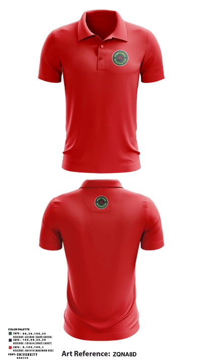 Amphi Legacy Wrestling Club 71655946 Short Sleeve Performance Polo - 5