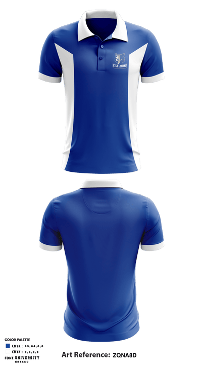 Kyle Lehman High School 23170219 Short Sleeve Performance Polo - 1