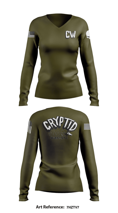 C.W.C 17643750 Women's Long Sleeve V-neck Shirt - 1