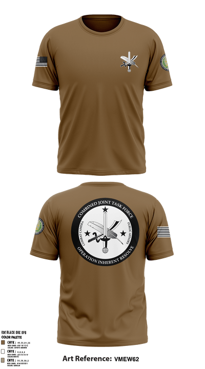 CJTF-OIR PAO 87196847 Short Sleeve Performance Shirt - 51