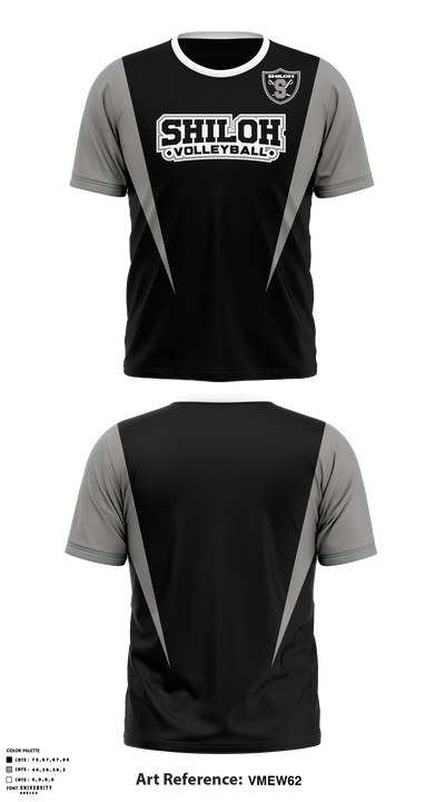 Shiloh High School Volleyball 94151360 Short Sleeve Performance Shirt - 1