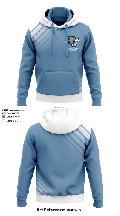 Panther Creek High School Gymnastics 12678149 Hoodie - 1