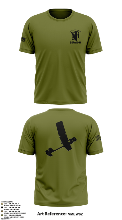 332 AEW / 332 ESFS 20613059 Short Sleeve Performance Shirt - 4