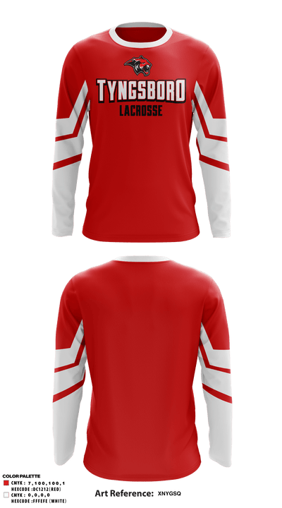 Tyngsboro Youth Lacrosse 28743938 Long Sleeve Performance Shirt - 3
