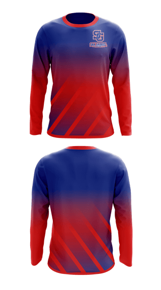 Long Sleeve Performance Shirt, San Gabriel High School Soccer, Women's Soccer, Teamtime, Team time, sublimation, custom sports apparel, team uniforms, spirit wear, spiritwear, sports uniforms, custom shirts, team store, custom team store, fundraiser sports, apparel fundraiser