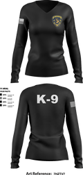 K9 1129861 Women's Long Sleeve V-neck Shirt - 8