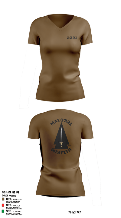 MAT3322 37311377 Women's Short Sleeve V-neck Shirt - 4