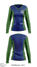 South Lakes High School Cheer 76591022 Women's Long Sleeve V-neck Shirt - 1