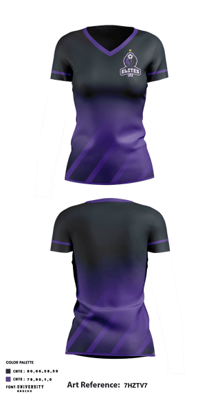 Women's Short Sleeve Vneck Shirt, Mile High Elites FC, Men's Soccer, Teamtime, Team time, sublimation, custom sports apparel, team uniforms, spirit wear, spiritwear, sports uniforms, custom shirts, team store, custom team store, fundraiser sports, apparel fundraiser