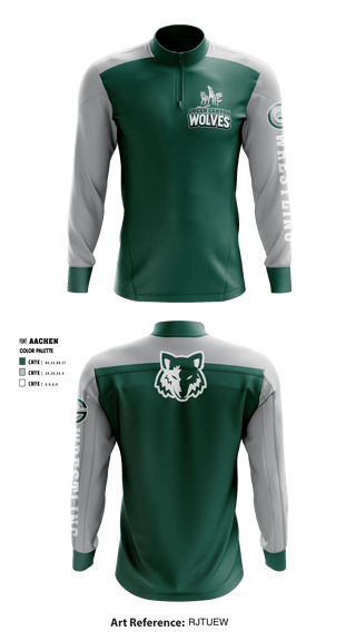Quarter Zip Jacket, Green Canyon High School Wrestling, Wrestling, Teamtime, Team time, sublimation, custom sports apparel, team uniforms, spirit wear, spiritwear, sports uniforms, custom shirts, team store, custom team store, fundraiser sports, apparel fundraiser