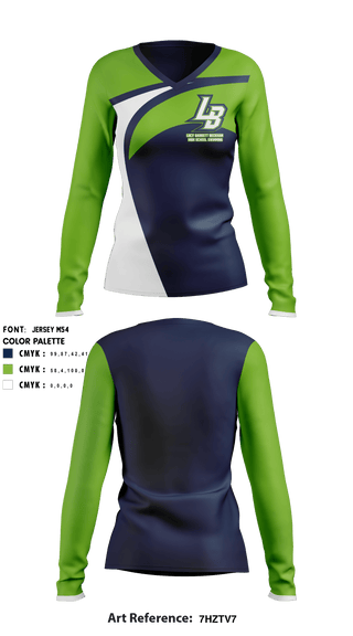 Women's Long Sleeve Vneck Shirt, Lucy Garrett Beckham High School Swimming, School Spirit Store, Teamtime, Team time, sublimation, custom sports apparel, team uniforms, spirit wear, spiritwear, sports uniforms, custom shirts, team store, custom team store, fundraiser sports, apparel fundraiser
