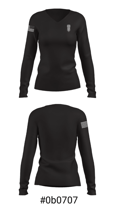 Berserker Troop, 3-3 SFAB 5566822 Women's Long Sleeve V-neck Shirt - 35