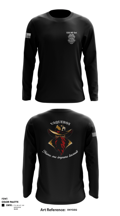 539th MP DET 80028387 Long Sleeve Performance Shirt - 1