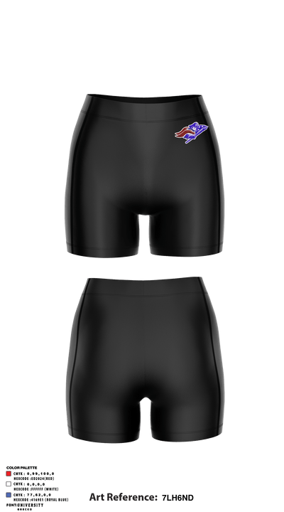 Douglas High School Track 70355725 Women's Compression Shorts - 1