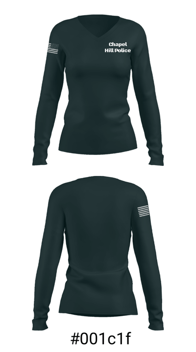 Chapel Hill Police 42645715 Women's Long Sleeve V-neck Shirt - 37