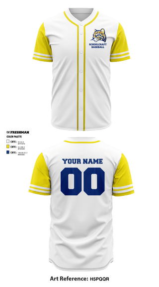 Full Button Baseball Jersey, Schoolcraft College Baseball, Baseball, Teamtime, Team time, sublimation, custom sports apparel, team uniforms, spirit wear, spiritwear, sports uniforms, custom shirts, team store, custom team store, fundraiser sports, apparel fundraiser