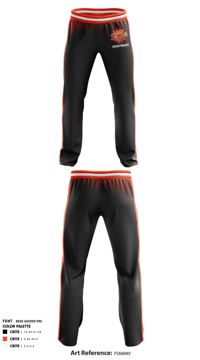 Cedar Valley College Basketball 28993431 Sweatpants - 1