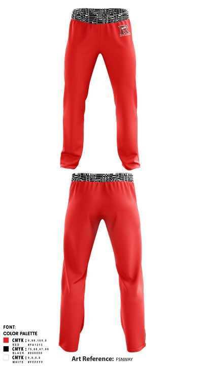 Renton Redhawks 34124165 Sweatpants - 1