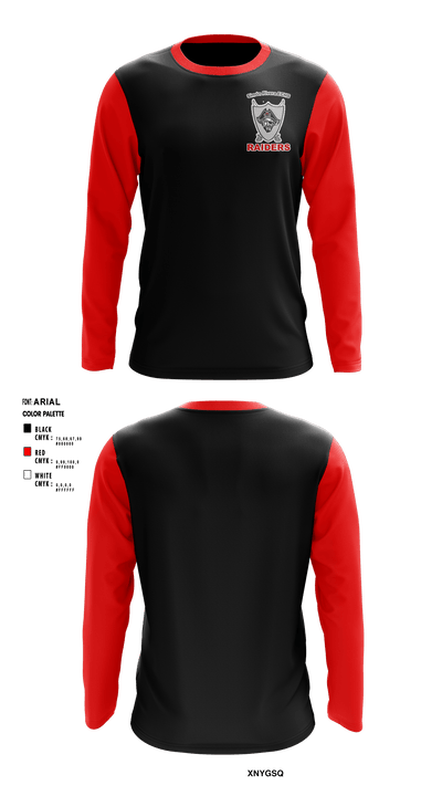 Rivera Raiders 59461259 Long Sleeve Performance Shirt - 1