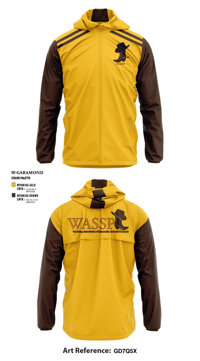 Wyoming Association of Secondary School Principals 79829296 Windbreaker - 4
