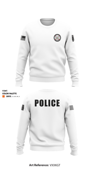 Crew Neck Sweatshirt, Bay Minette Police Department, Police, Teamtime, Team time, sublimation, custom sports apparel, team uniforms, spirit wear, spiritwear, sports uniforms, custom shirts, team store, custom team store, fundraiser sports, apparel fundraiser