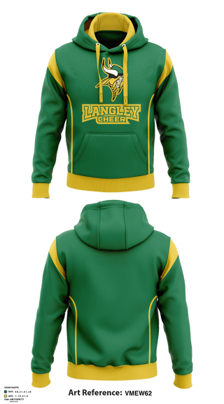 Hoodie, Langley High School Cheer, School Spirit Store, Teamtime, Team time, sublimation, custom sports apparel, team uniforms, spirit wear, spiritwear, sports uniforms, custom shirts, team store, custom team store, fundraiser sports, apparel fundraiser