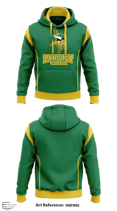 Langley High School Cheer 53056904 Hoodie - 1