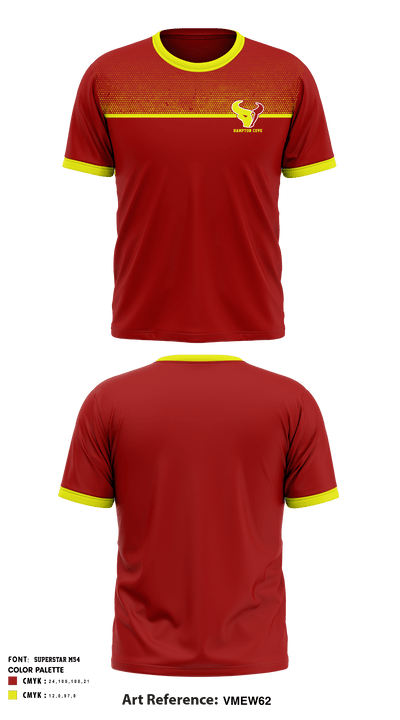 Hampton Cove Middle School 33906534 Short Sleeve Performance Shirt - 1