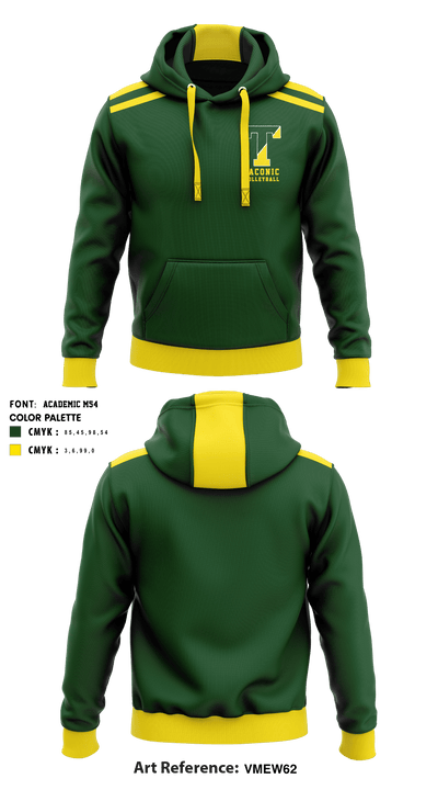 Taconic High School Volleyball 26091009 Hoodie - 1