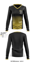 East Ridge High School Golf 26531632 Women's Long Sleeve V-neck Shirt - 1