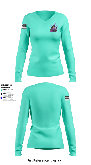 Women's Long Sleeve Vneck Shirt, , Army, Teamtime, Team time, sublimation, custom sports apparel, team uniforms, spirit wear, spiritwear, sports uniforms, custom shirts, team store, custom team store, fundraiser sports, apparel fundraiser