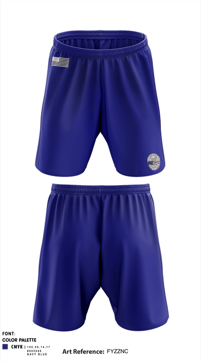 El Portal Police Department 22323429 Athletic Shorts With Pockets - 2