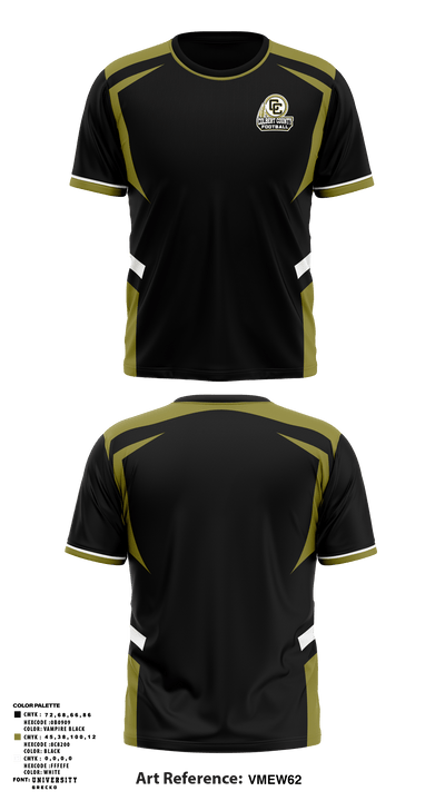 Colbert County Youth Football 87235258 Short Sleeve Performance Shirt - 2