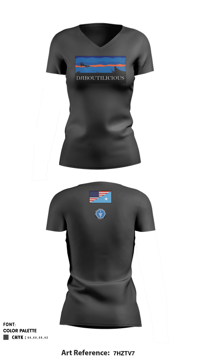 jsotf J2 53112518 Women's Short Sleeve V-neck Shirt - 1