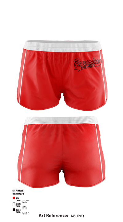 San Diego Renegades 80499290 Women's Shorts - 1