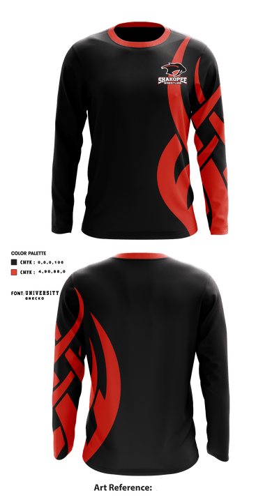 Shakopee High School Wrestling 44242608 Long Sleeve Performance Shirt - 1