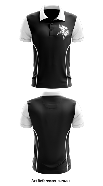 Blacklick Valley Senior High School Basketball 27489376 Short Sleeve Performance Polo - 1