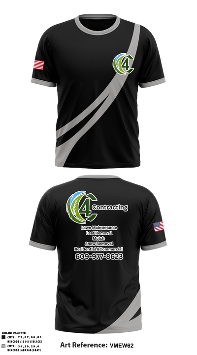 C4 Contracting 35158800 Short Sleeve Performance Shirt - 1